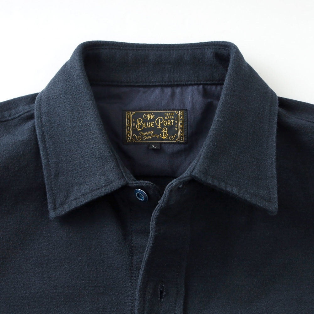 BLUEPORT（ブルーポート）ヘビーコットンメルトン シャツジャケット