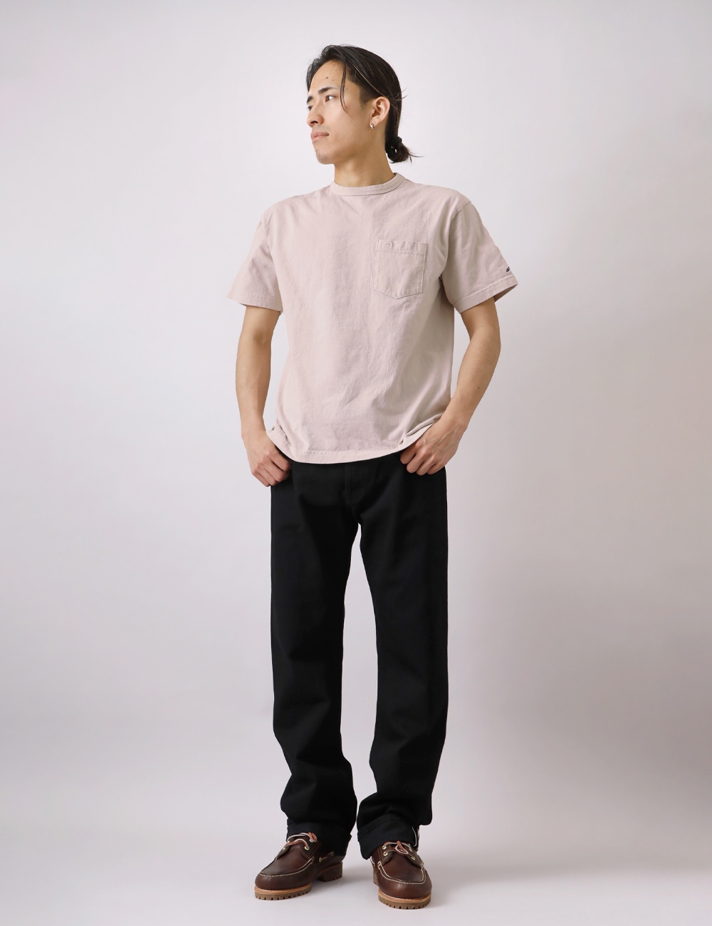 HEATH(ヒース)日本製 オリジナル クルーネック ポケットTシャツ