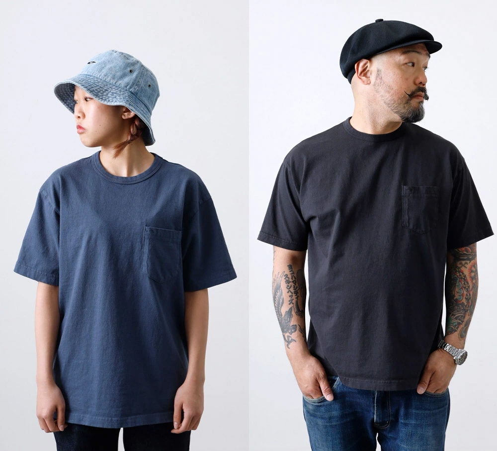 HEATH(ヒース)日本製 オリジナル クルーネック ポケットTシャツ