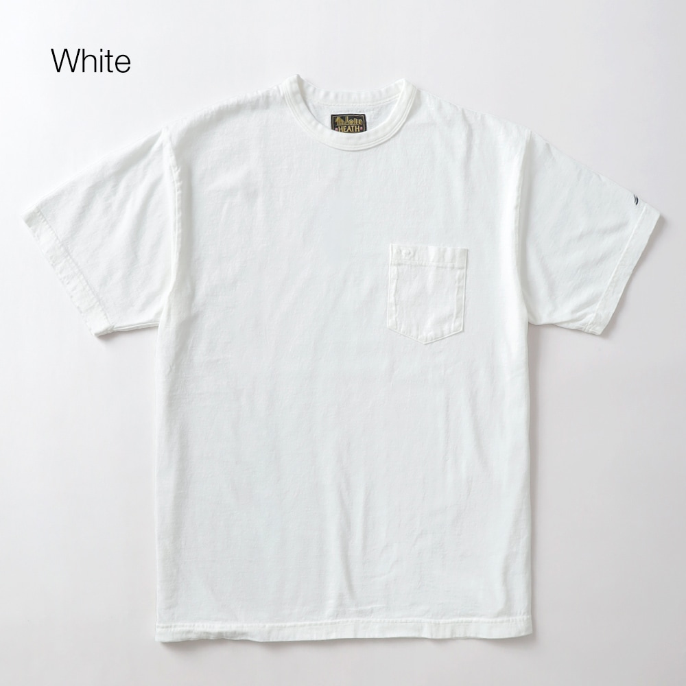HEATH(ヒース)日本製 オリジナル クルーネック ポケットTシャツ