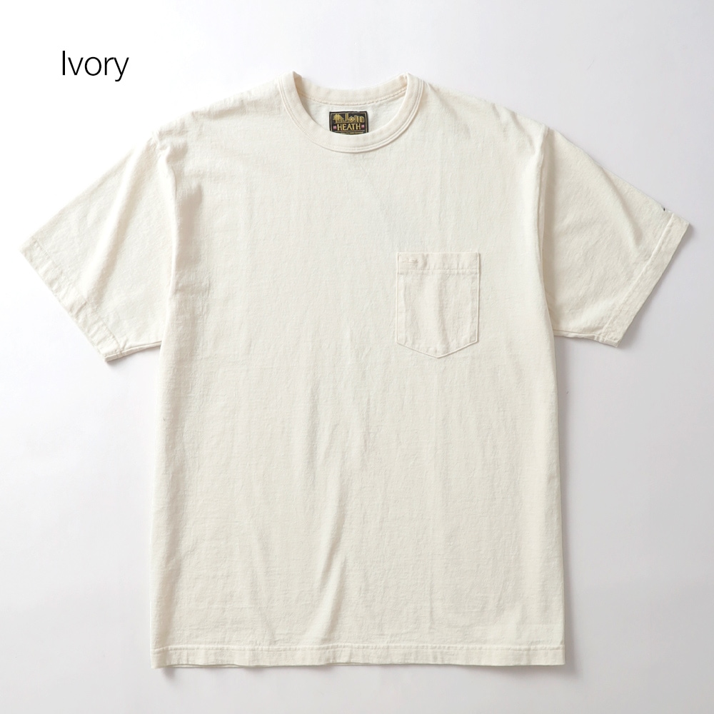 HEATH(ヒース)日本製 オリジナル クルーネック ポケットTシャツ