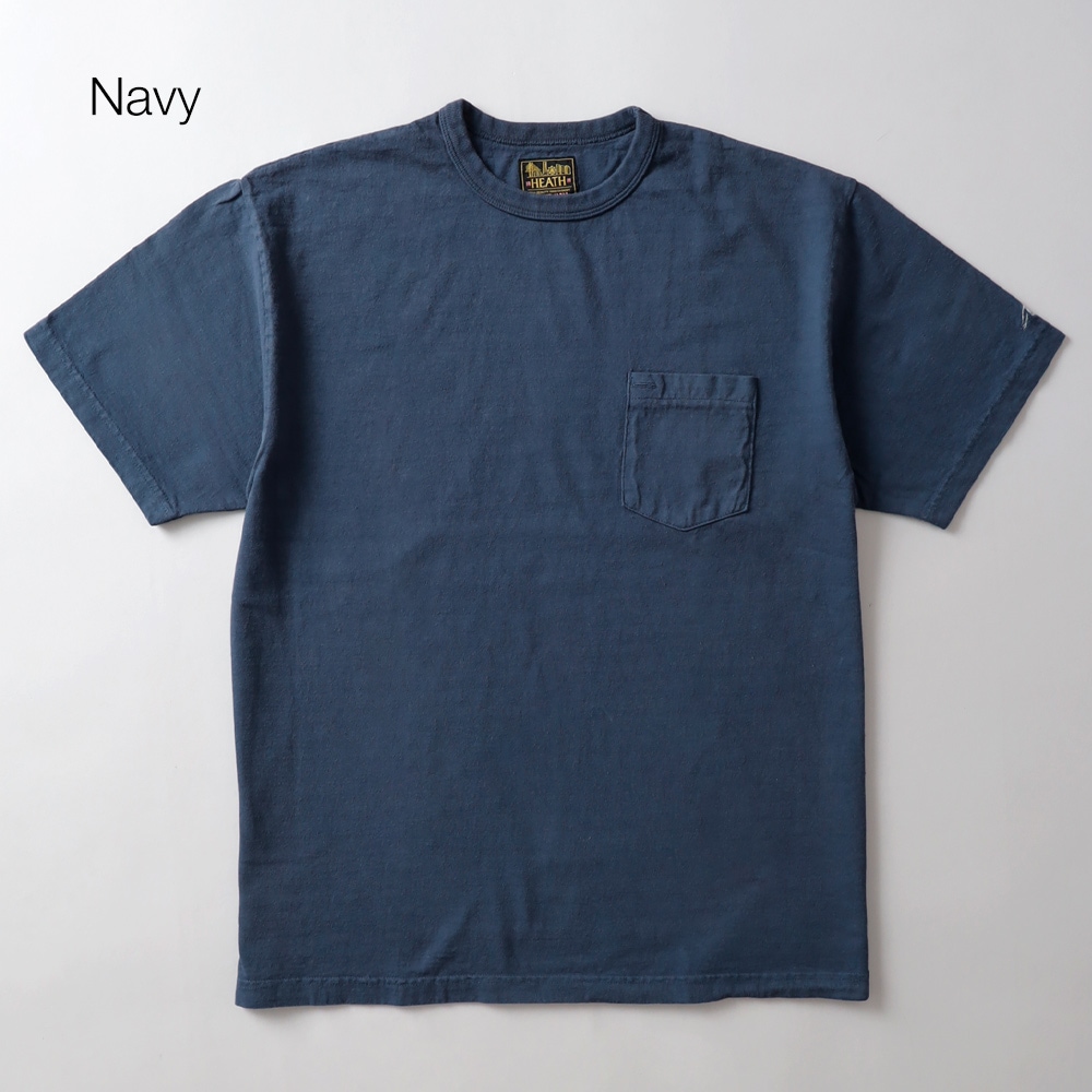 HEATH(ヒース)日本製 オリジナル クルーネック ポケットTシャツ