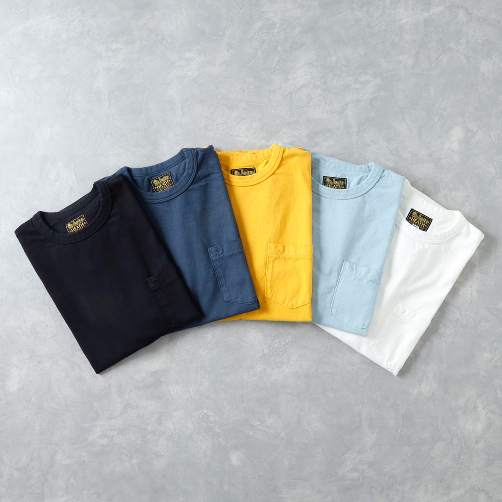  【HEATH】ORIGINAL CREW NECK POCKET TEE国産 オリジナル クルーネック ポケットTシャツ