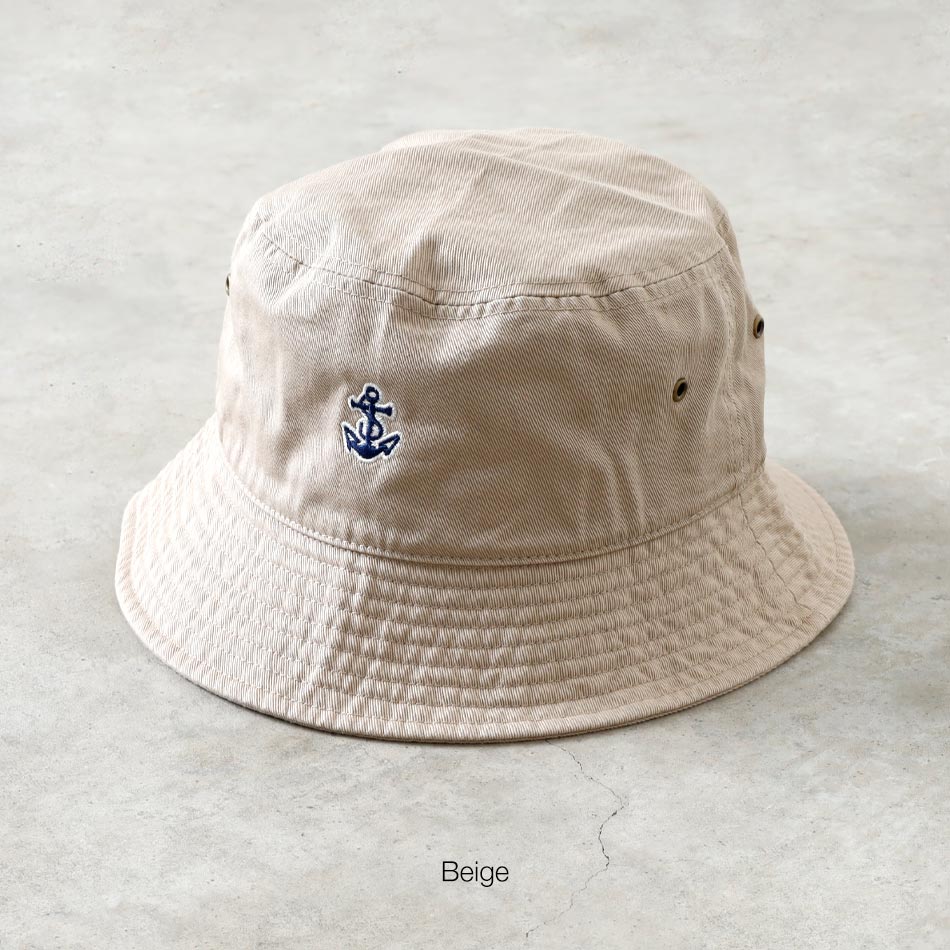 <10%OFF！ファミリーSALE！>◆【BLUE PORT】ANCHOR BUCKET HAT