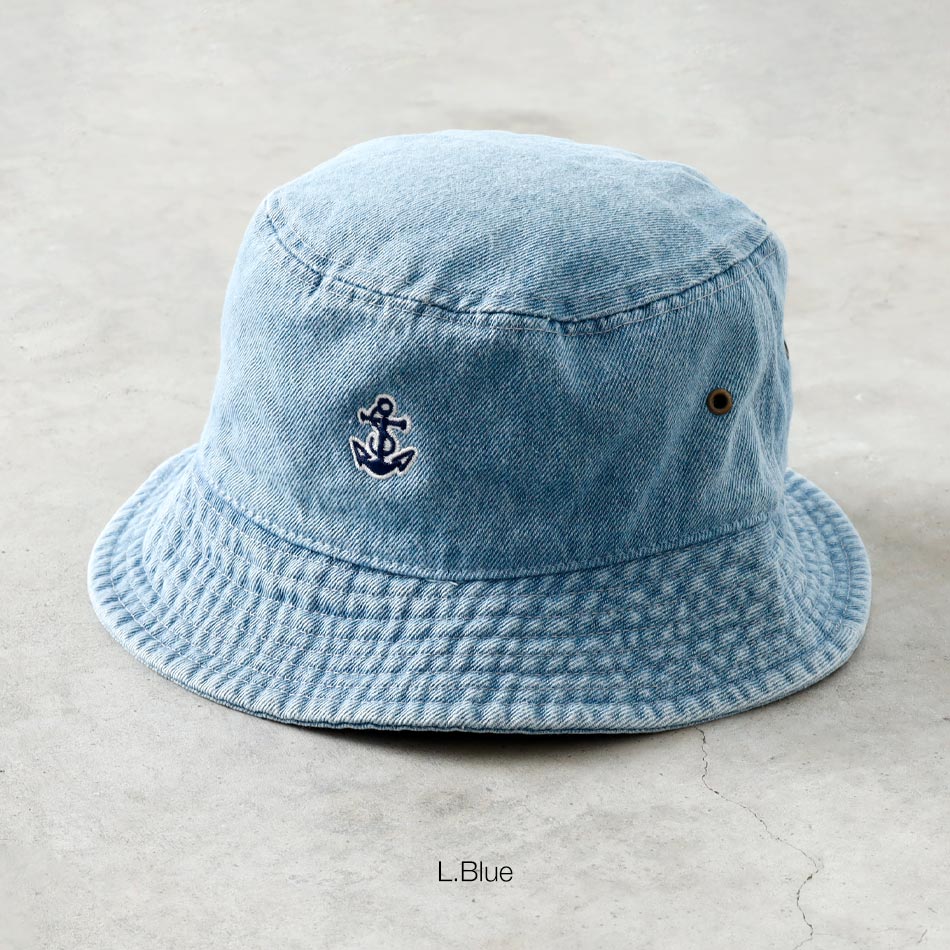<10%OFF！ファミリーSALE！>◆【BLUE PORT】ANCHOR BUCKET HAT