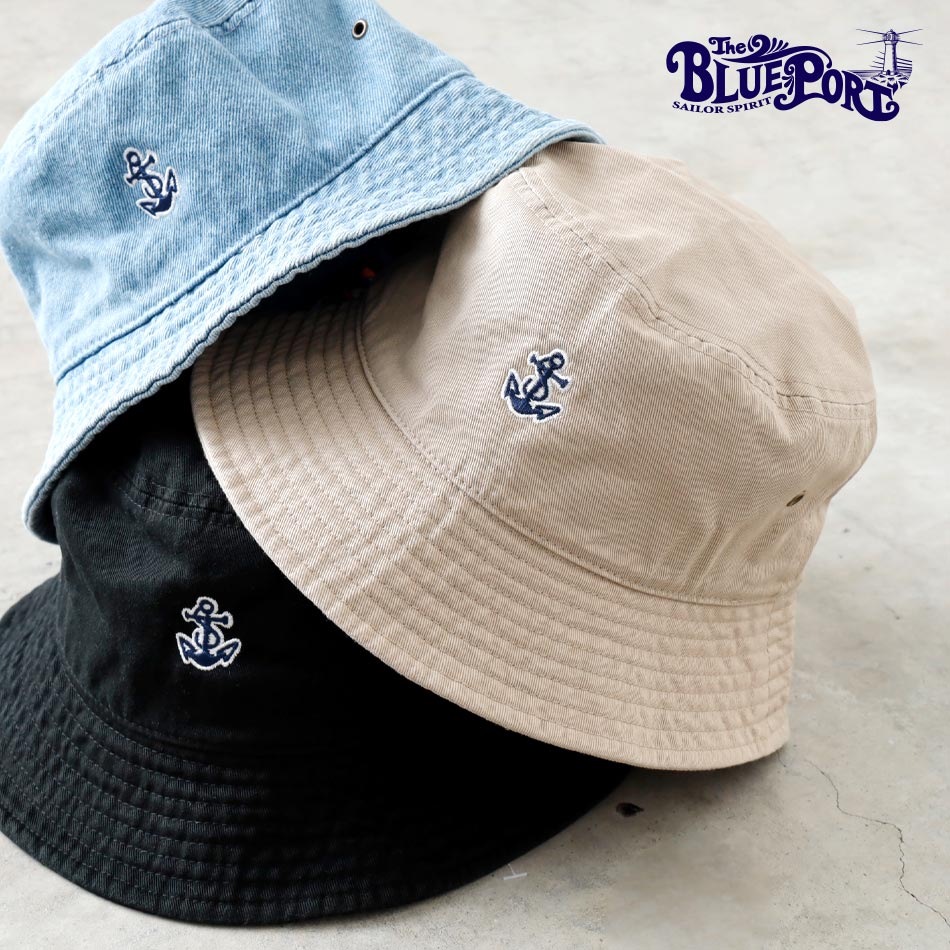 <10%OFF！ファミリーSALE！>◆【BLUE PORT】ANCHOR BUCKET HAT