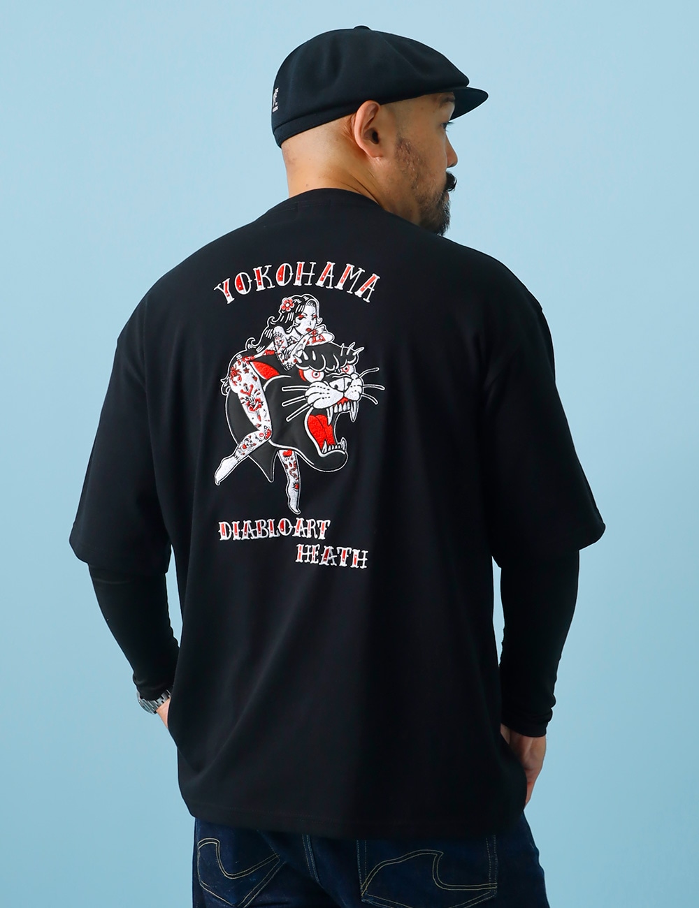 HEATH×Diablo Art｜9.1オンス刺繍Tシャツ