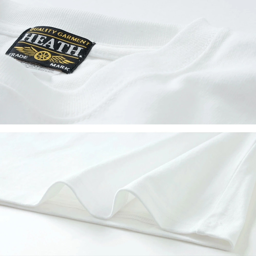 <10%OFF！ファミリーSALE！>◆HEATH × Diablo Art（ヒース x ディアブロアート）超極厚9.1オンス刺繍Tシャツ 