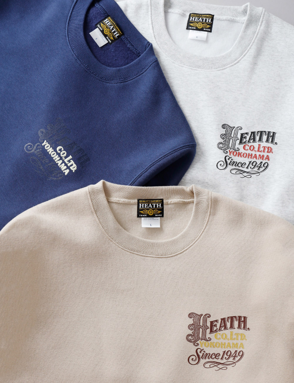 HEATH（ヒース）オリジナル 裏起毛スウェット 