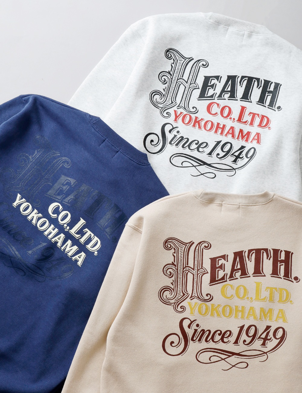 HEATH（ヒース）オリジナル 裏起毛スウェット 