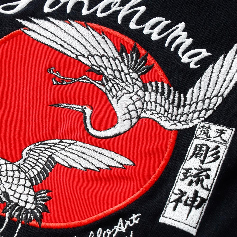 <10%OFF！ファミリーSALE！>◆HEATH × Diablo Art（ヒース x ディアブロアート）超極厚9.1オンス刺繍Tシャツ 