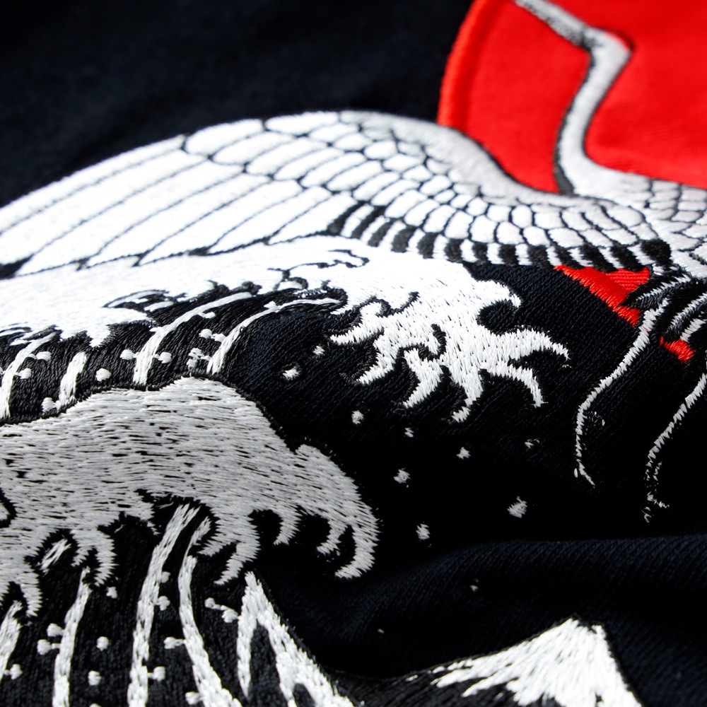 <10%OFF！ファミリーSALE！>◆HEATH × Diablo Art（ヒース x ディアブロアート）超極厚9.1オンス刺繍Tシャツ 