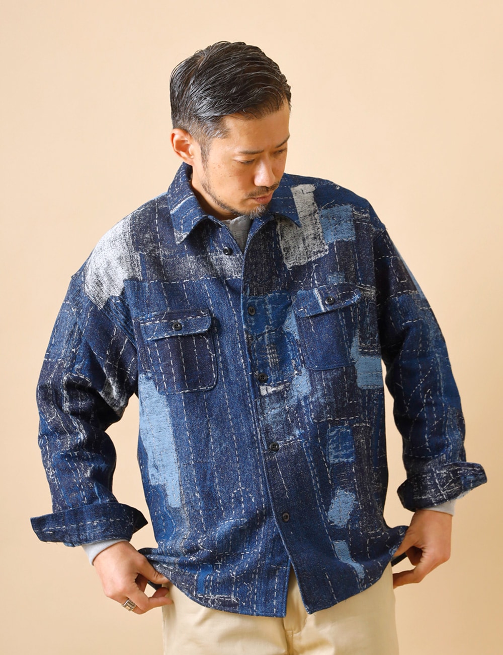 FDMTL|BORO JACQUARD SHIRT JACKET