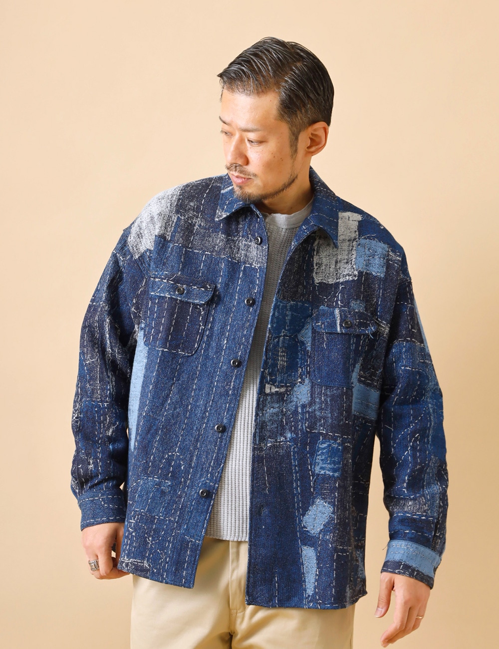 FDMTL|BORO JACQUARD SHIRT JACKET