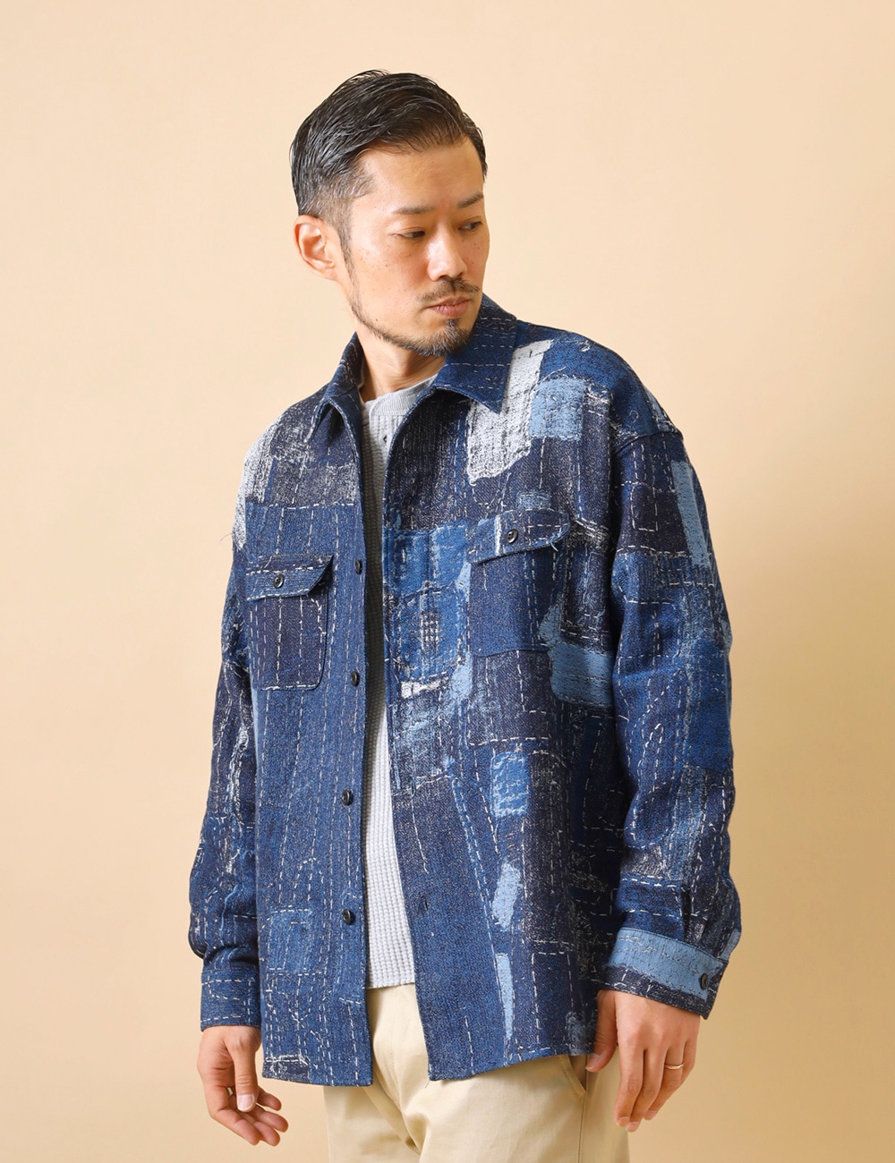 FDMTL|BORO JACQUARD SHIRT JACKET