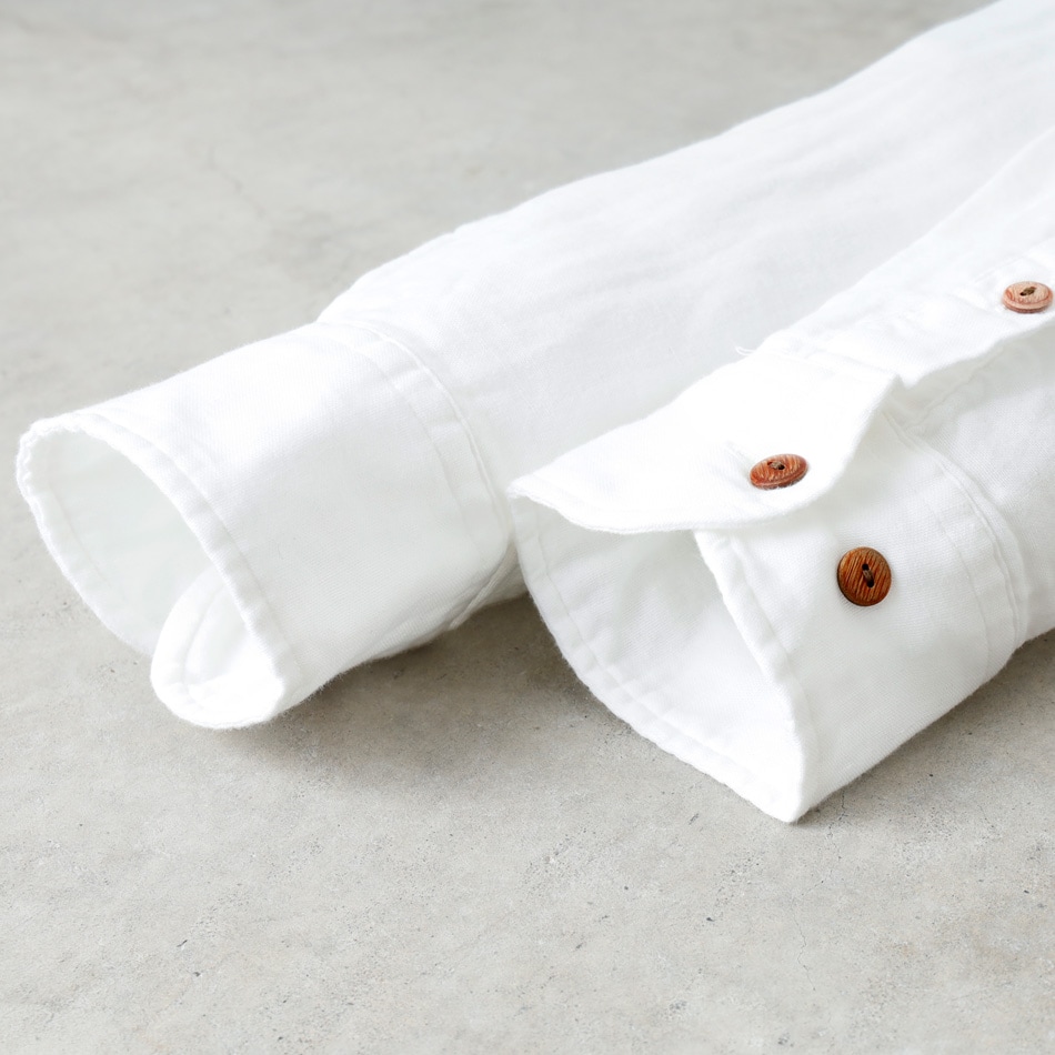 【BLUEPORT】W-GAUZE LONG SLEEVE SHIRT