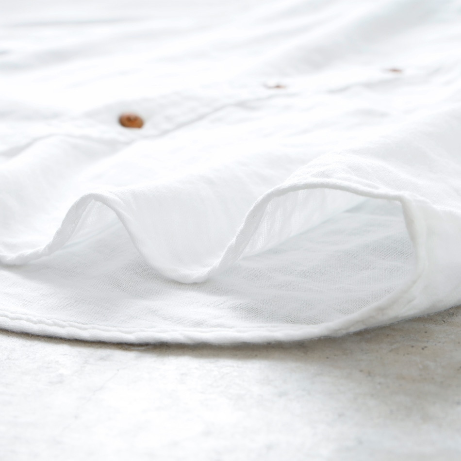 【BLUEPORT】W-GAUZE LONG SLEEVE SHIRT