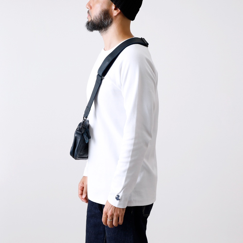 【Butler Verner Sails】HORSE LEATHER SQUARE ZIP SHOULDER BAG ホースレザー スクエアジップショルダーバッグ