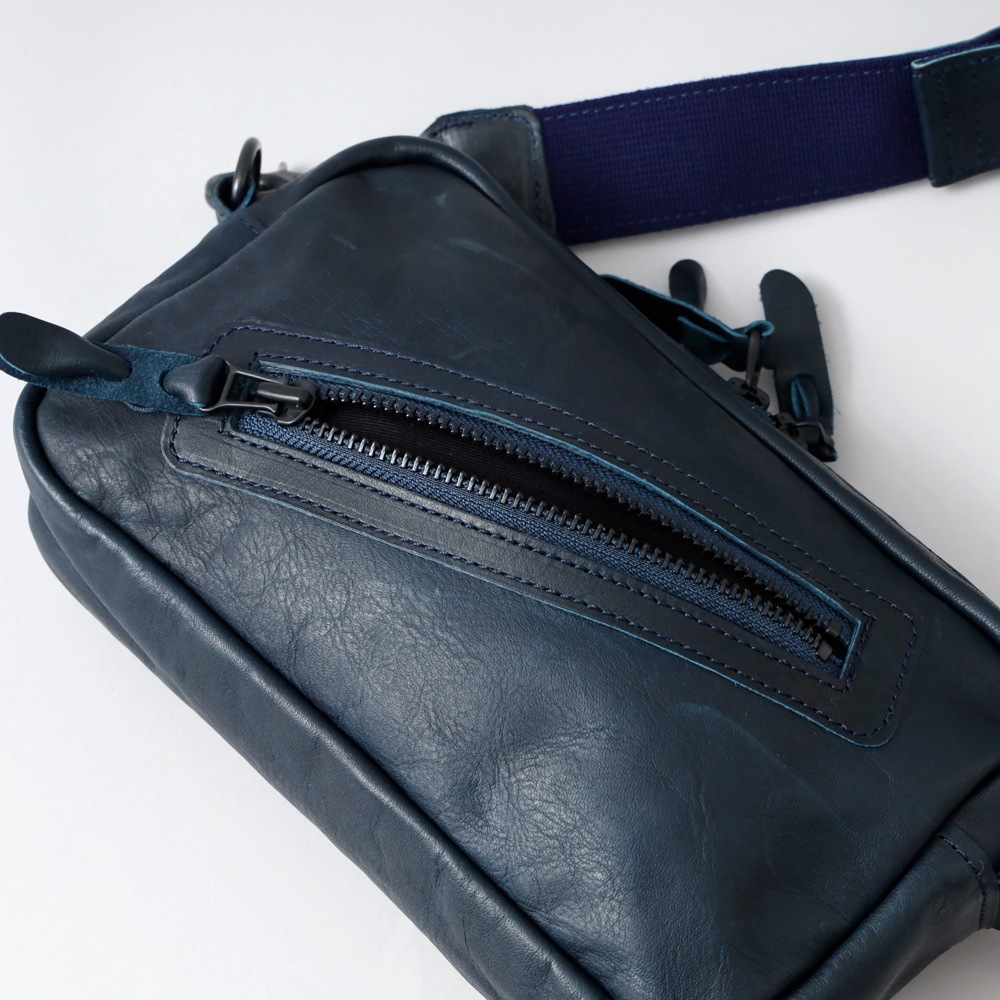 【Butler Verner Sails】HORSE LEATHER SQUARE ZIP SHOULDER BAG ホースレザー スクエアジップショルダーバッグ