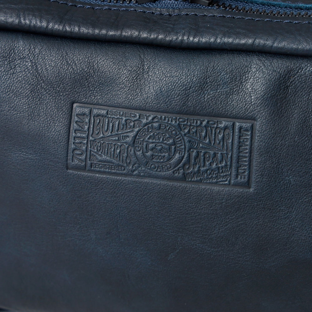 【Butler Verner Sails】HORSE LEATHER SQUARE ZIP SHOULDER BAG ホースレザー スクエアジップショルダーバッグ