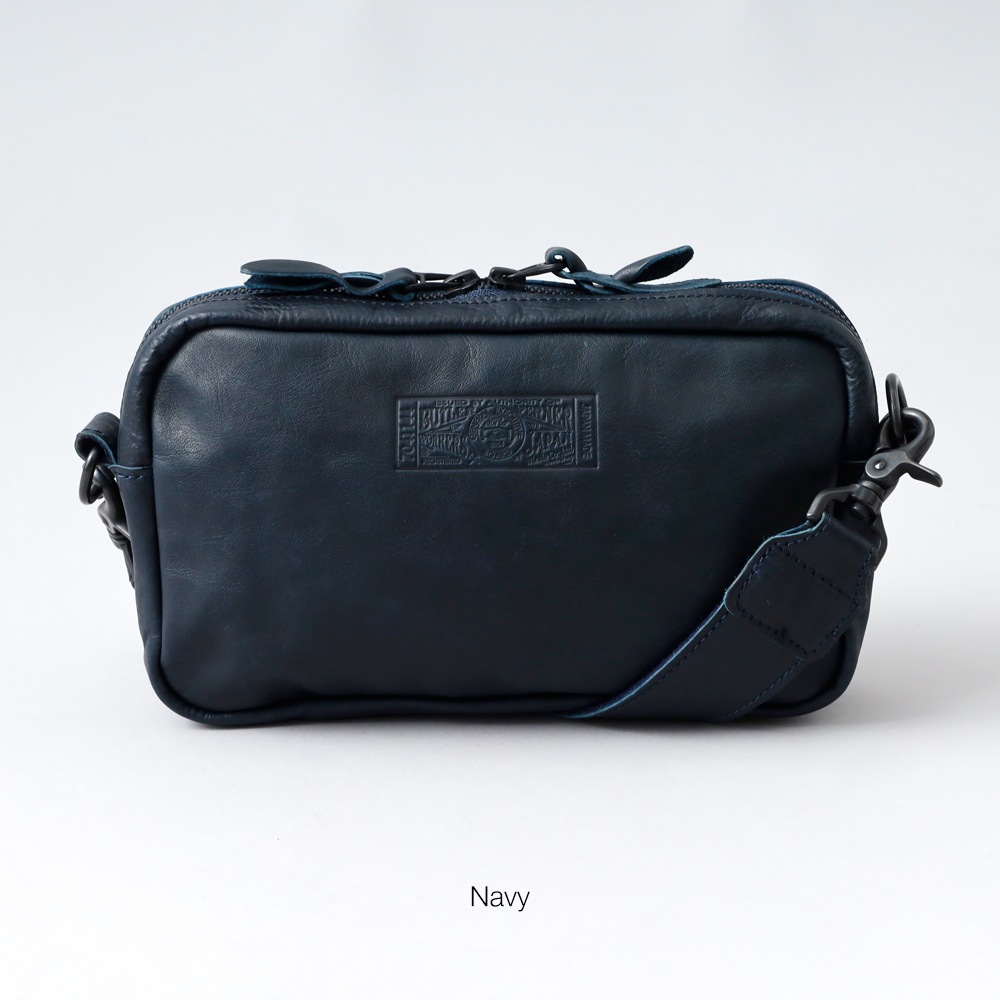 【Butler Verner Sails】HORSE LEATHER SQUARE ZIP SHOULDER BAG ホースレザー スクエアジップショルダーバッグ