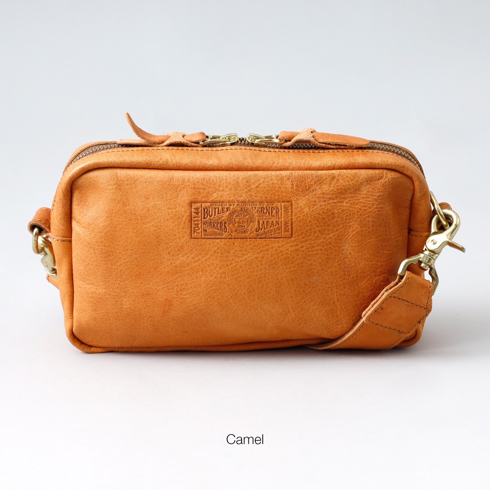 【Butler Verner Sails】HORSE LEATHER SQUARE ZIP SHOULDER BAG ホースレザー スクエアジップショルダーバッグ