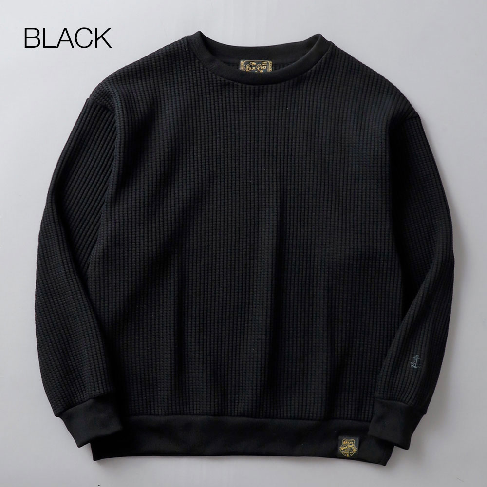 BLUEPORT（ブルーポート） ヘビーワッフル トレーナー