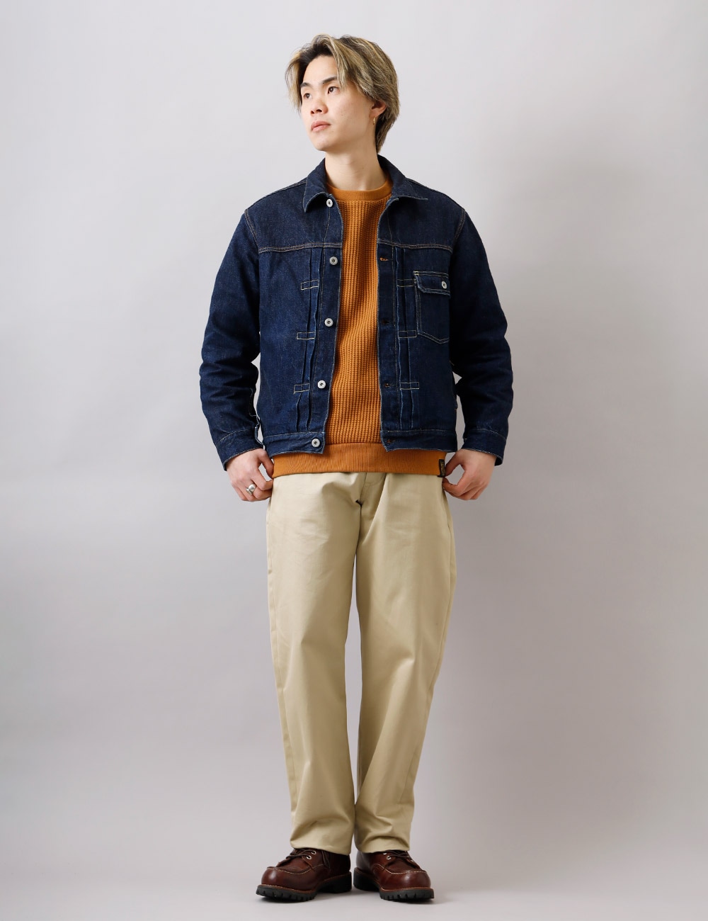 BLUEPORT（ブルーポート） ヘビーワッフル トレーナー