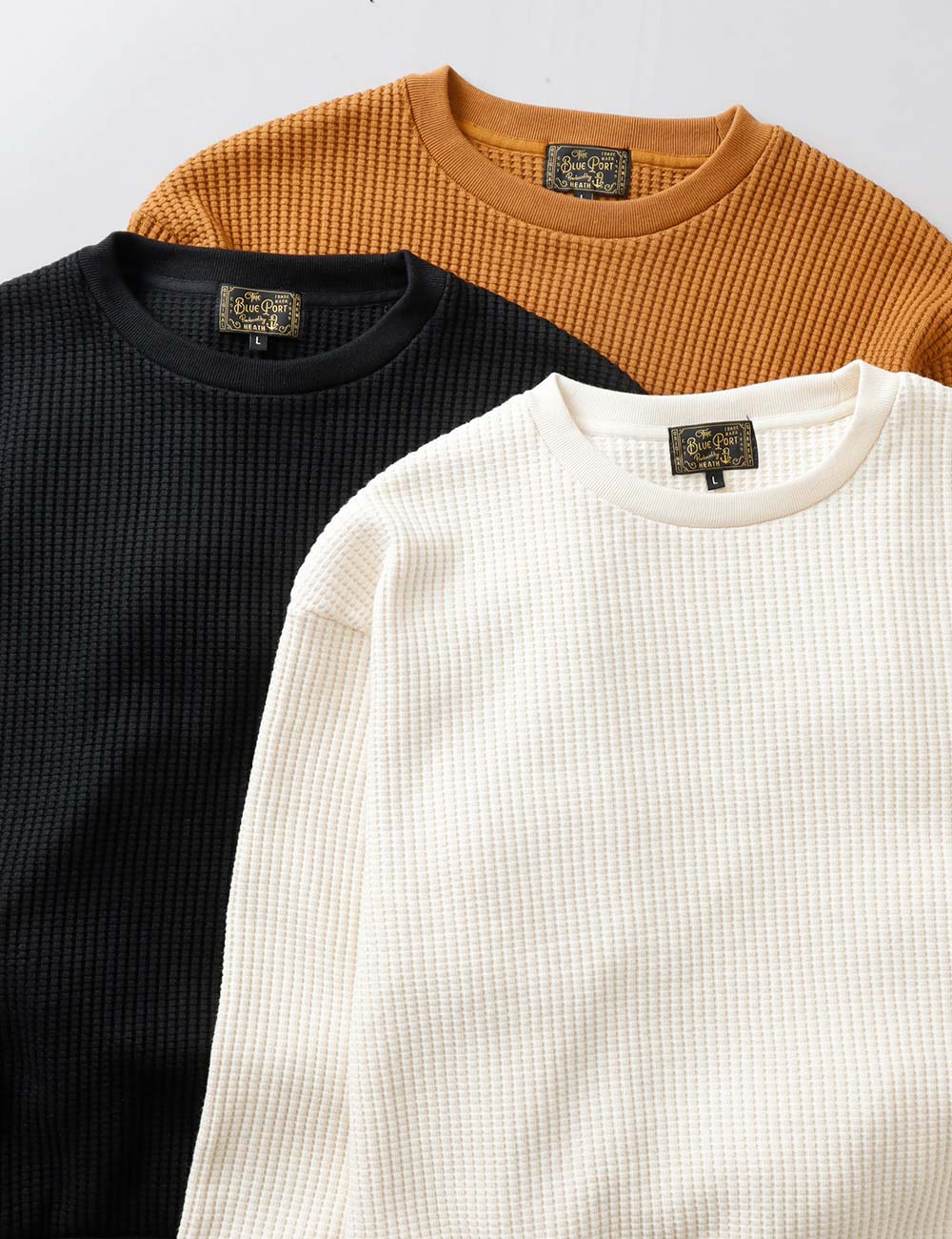 BLUEPORT（ブルーポート） ヘビーワッフル トレーナー