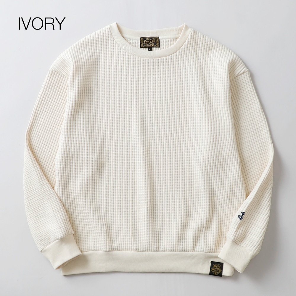 BLUEPORT（ブルーポート） ヘビーワッフル トレーナー