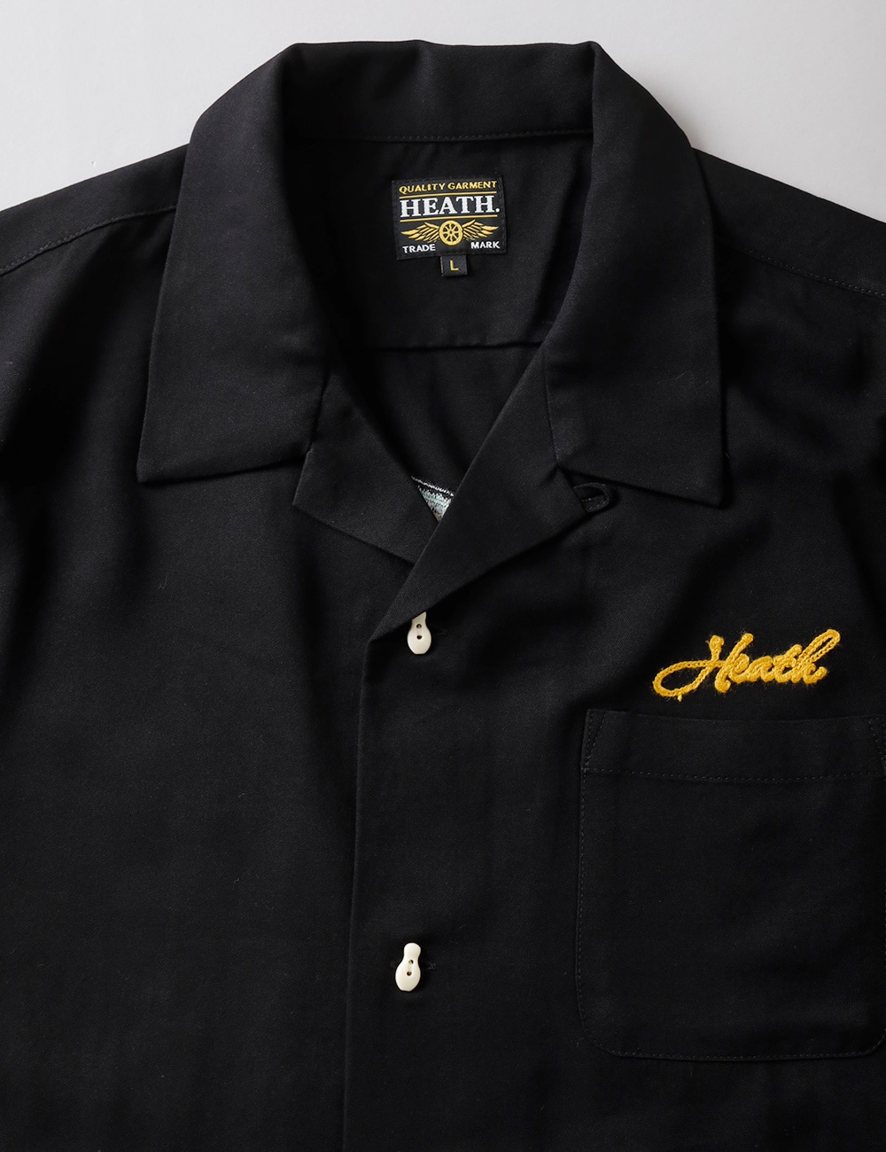 HEATH(ヒース)刺繍ボーリングシャツ