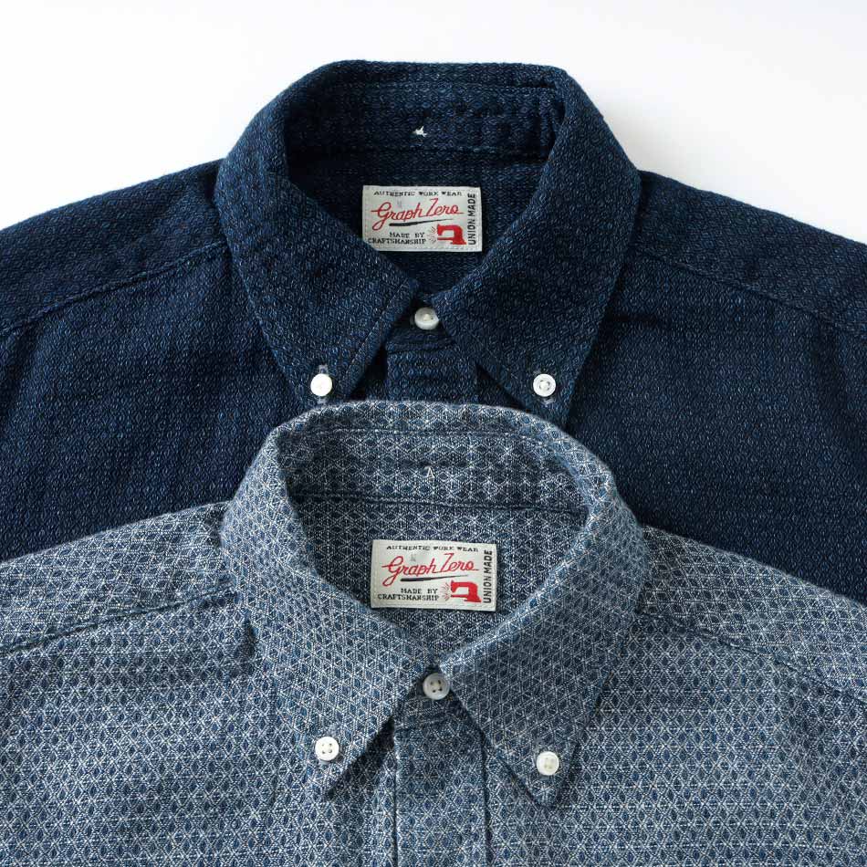 【graphzero】BUTTON DOWN SHIRT ボタンダウンシャツ