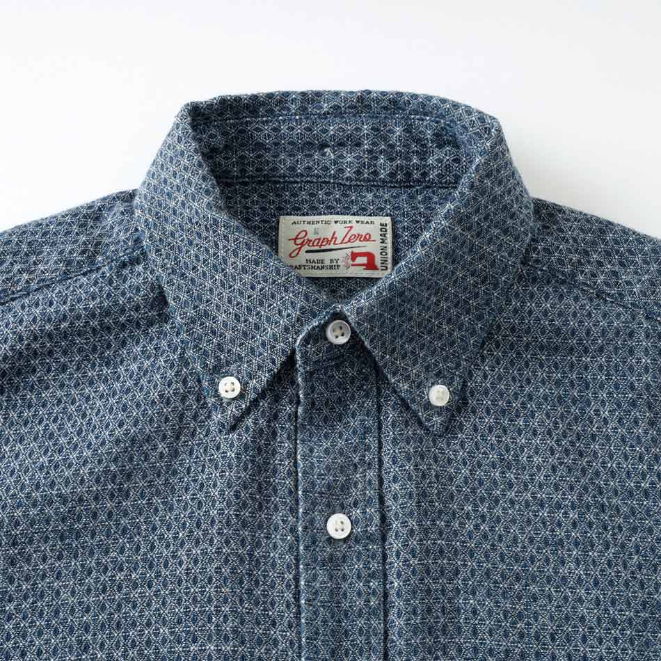 【graphzero】BUTTON DOWN SHIRT ボタンダウンシャツ