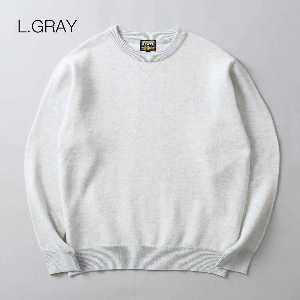 HEATH（ヒース）ステンシル 裏毛杢スウェット