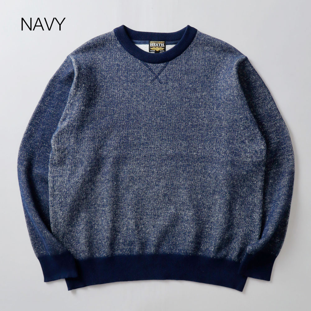 HEATH（ヒース）ステンシル 裏毛杢スウェット