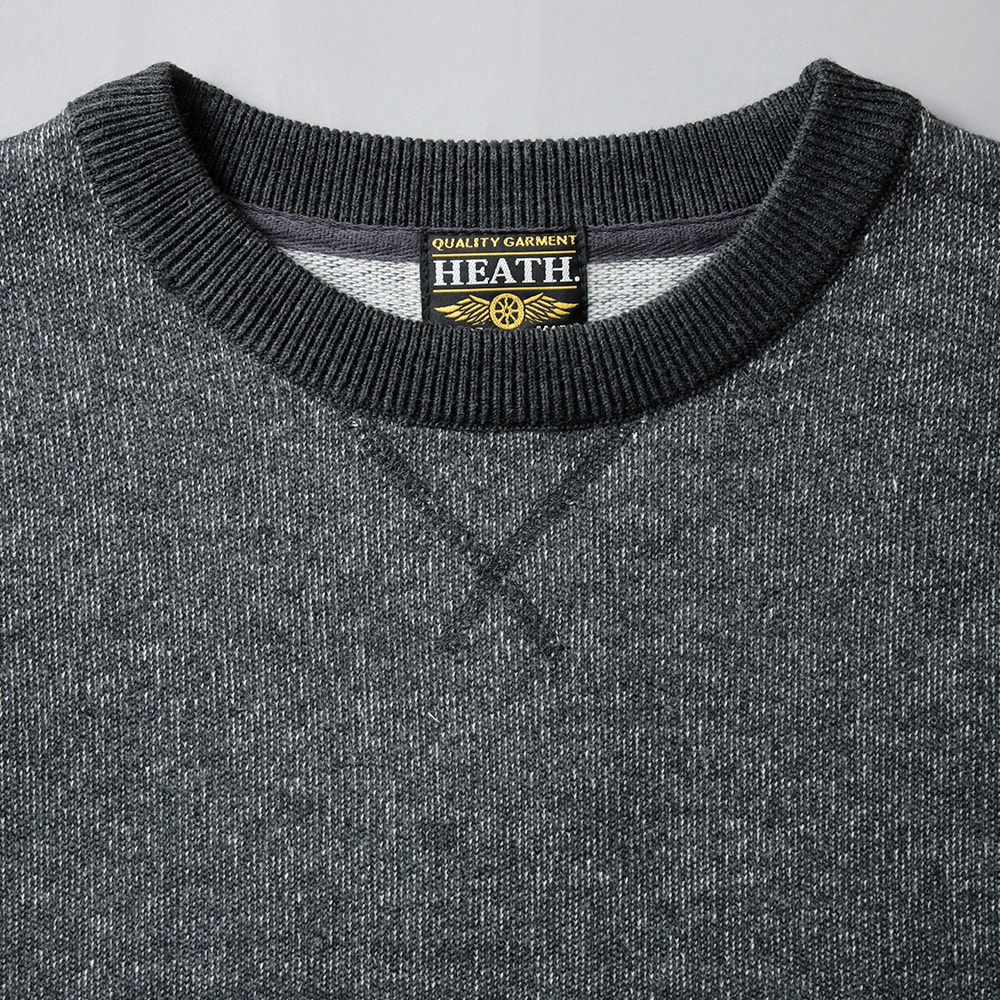 HEATH（ヒース）ステンシル 裏毛杢スウェット