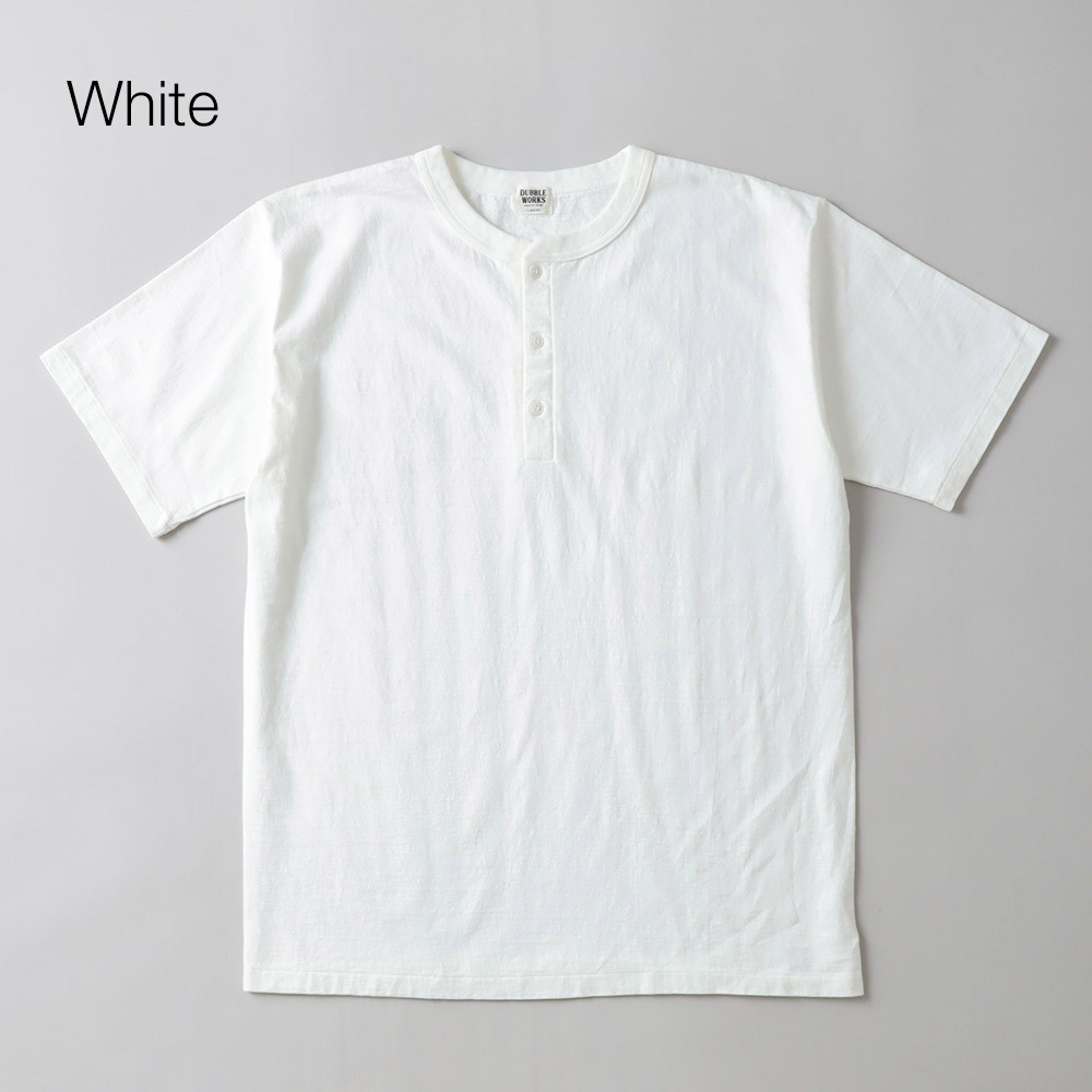 DUBBLE WORKS(ダブルワークス)FALLEN COTTON MID WEIGHT ヘンリーネックT
