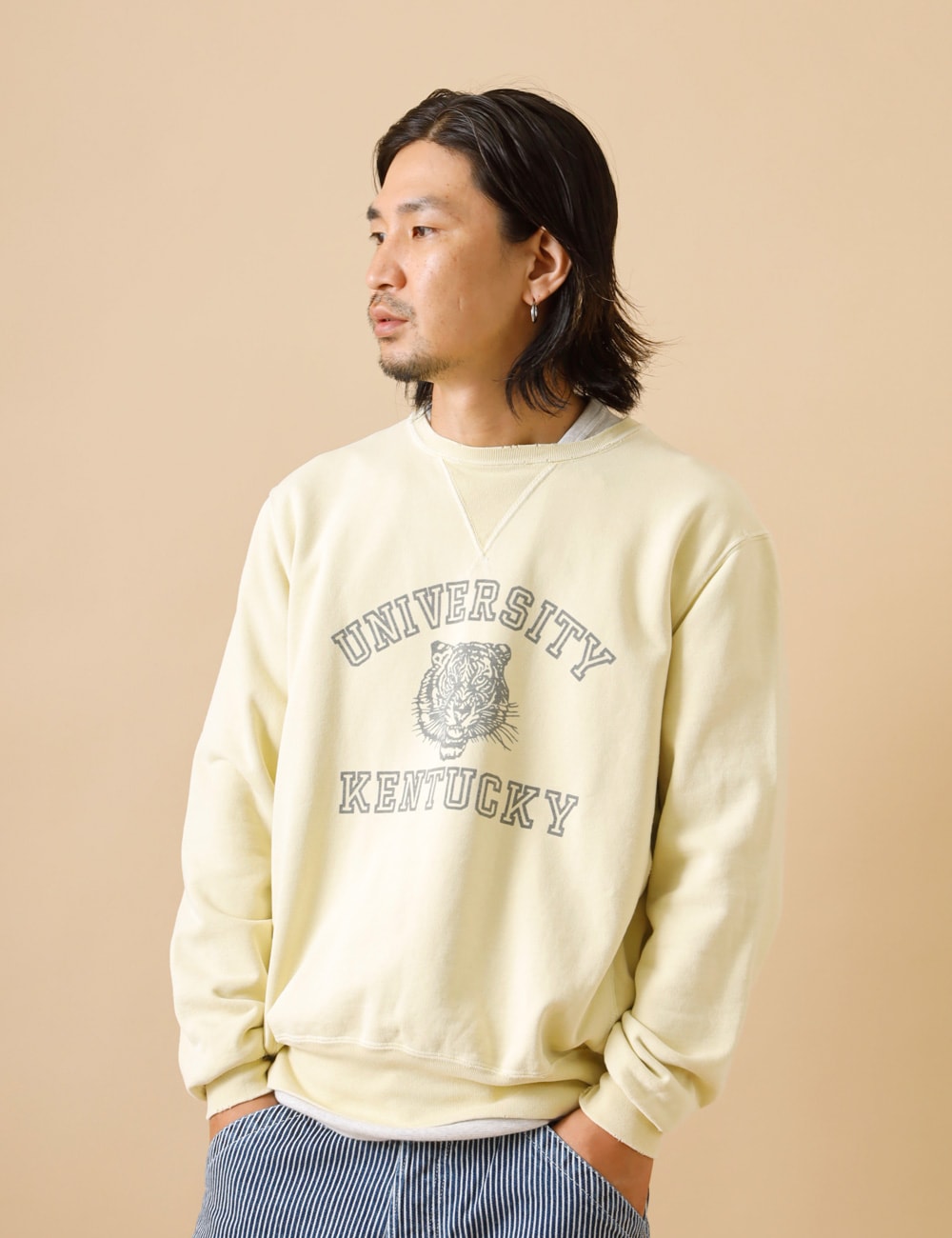 REMI RELIEF|SP加工裏毛 Crew neck