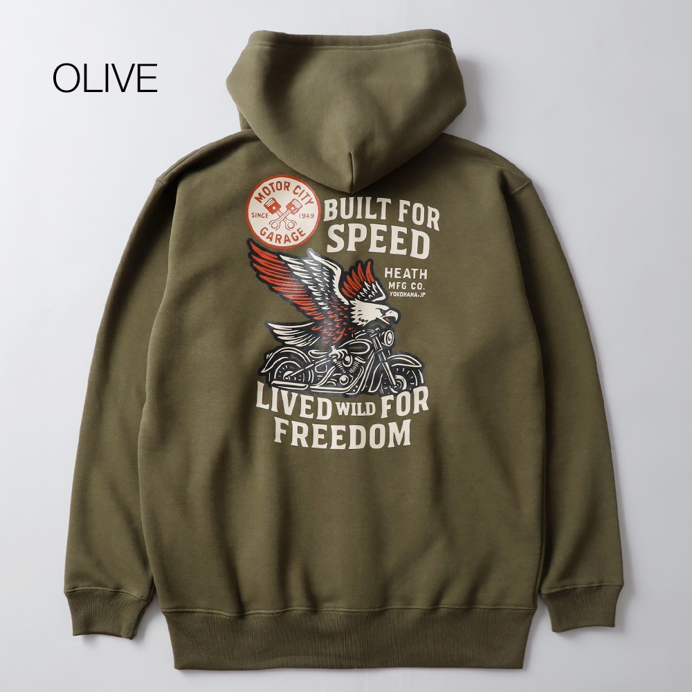 HEATH（ヒース）オリジナル 裏起毛ジップパーカー 