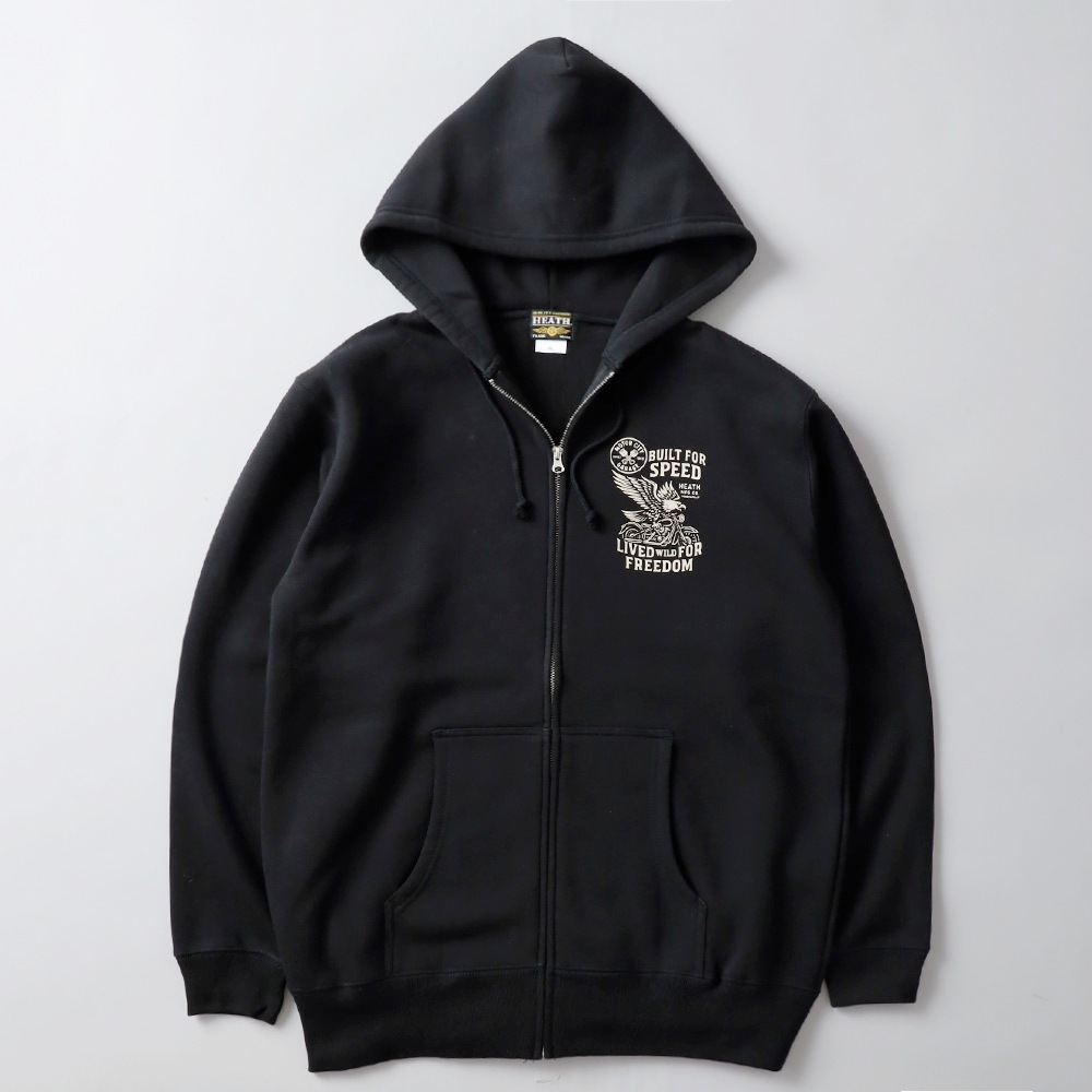 HEATH（ヒース）オリジナル 裏起毛ジップパーカー 