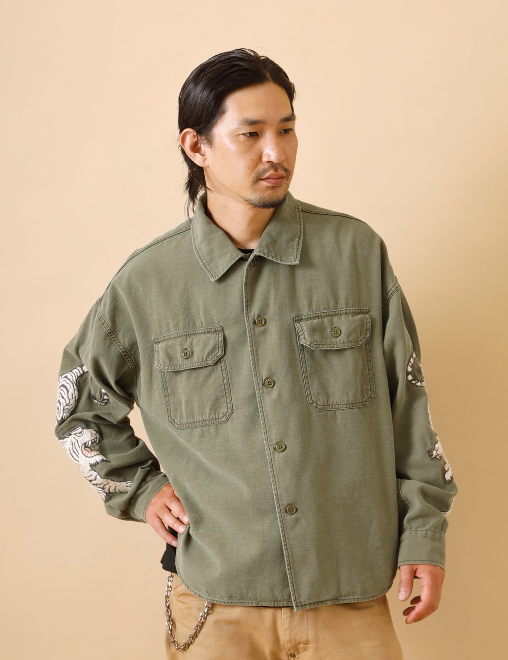 REMI RELIEF|Wide military shirt