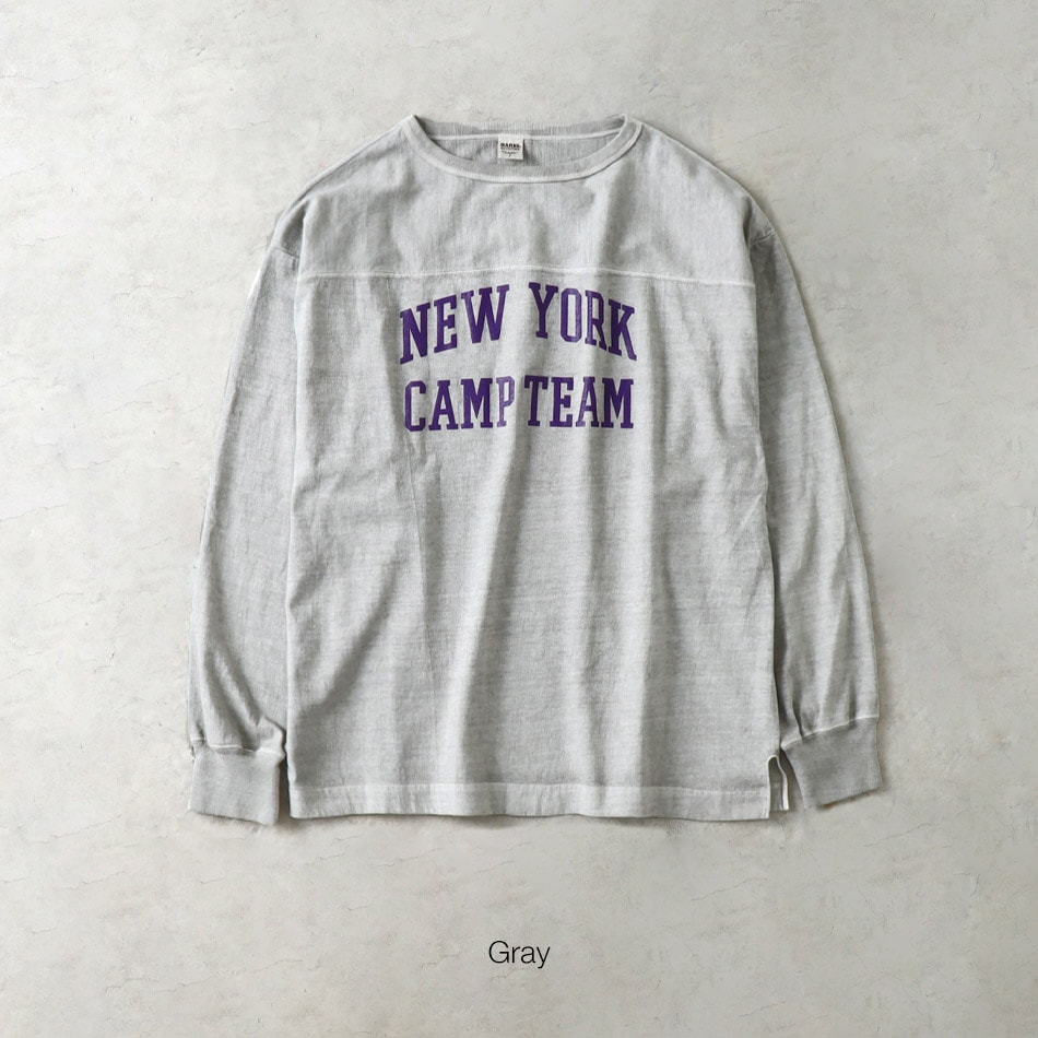 【BARNS OUTFITTERS】WOMEN'S TUBE FOOT BALL TEE丸胴フットボールTシャツ