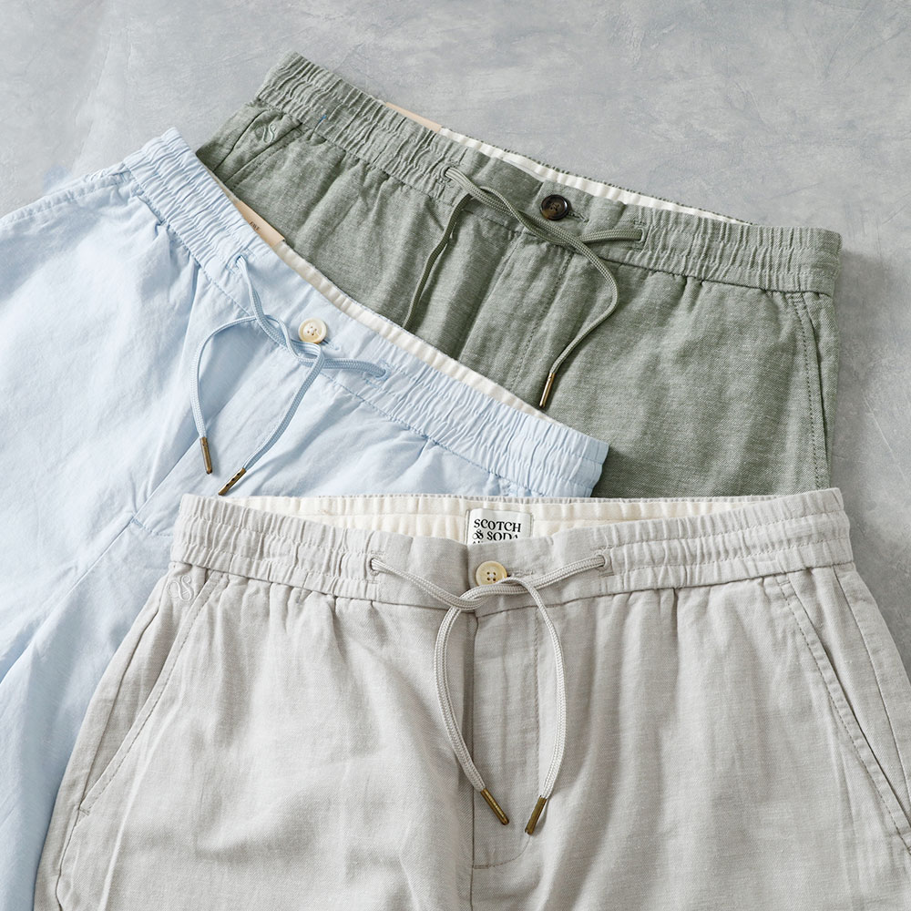  【SCOTCH&SODA】LINEN COTTON SHORT PANTS リネンコットンショーツ