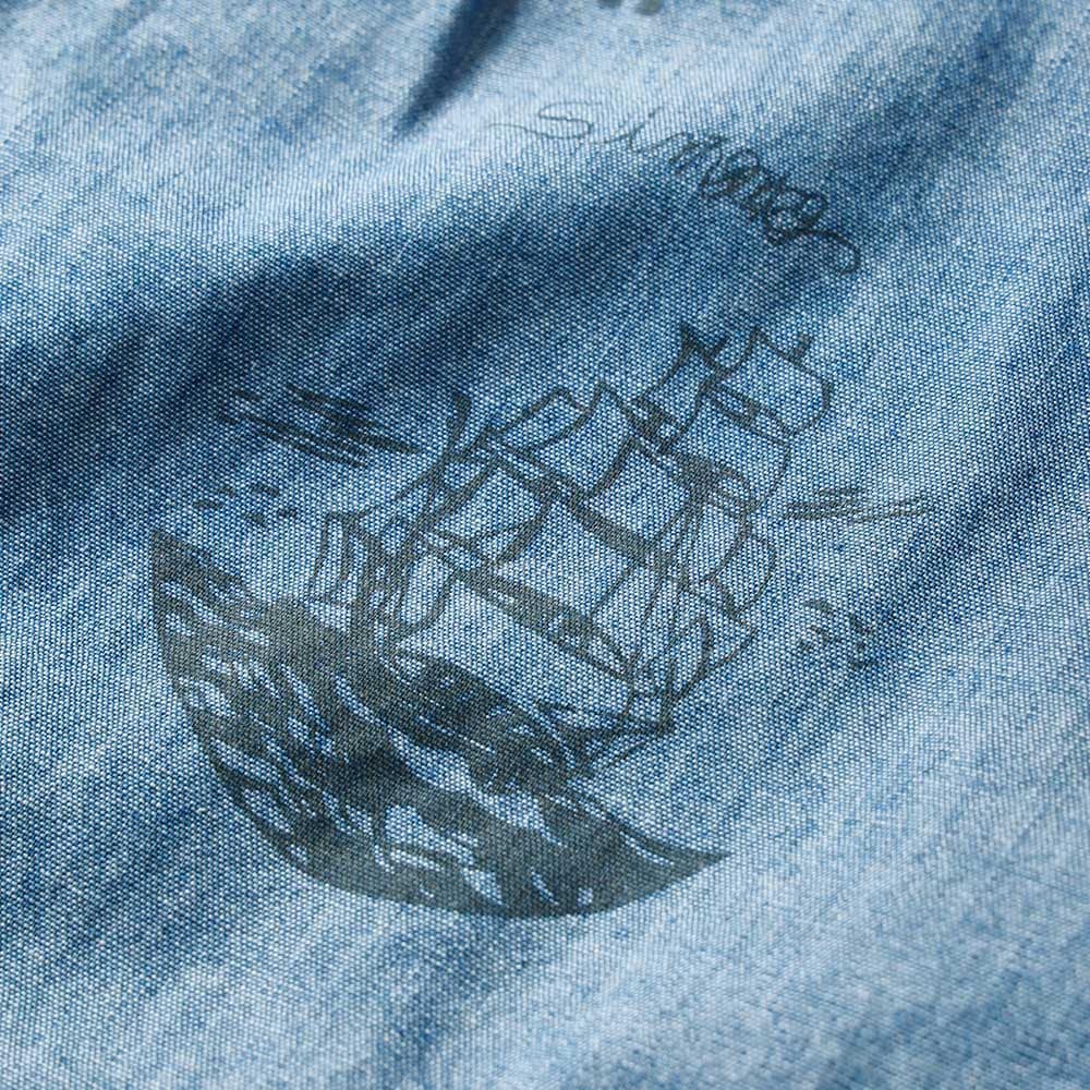 BLUEPORT マリンシャンブレーシャツ