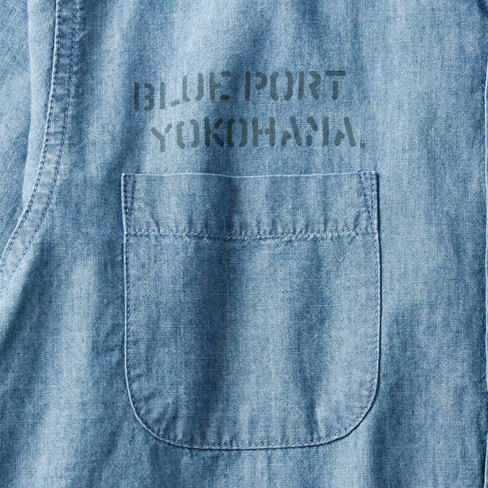 BLUEPORT マリンシャンブレーシャツ