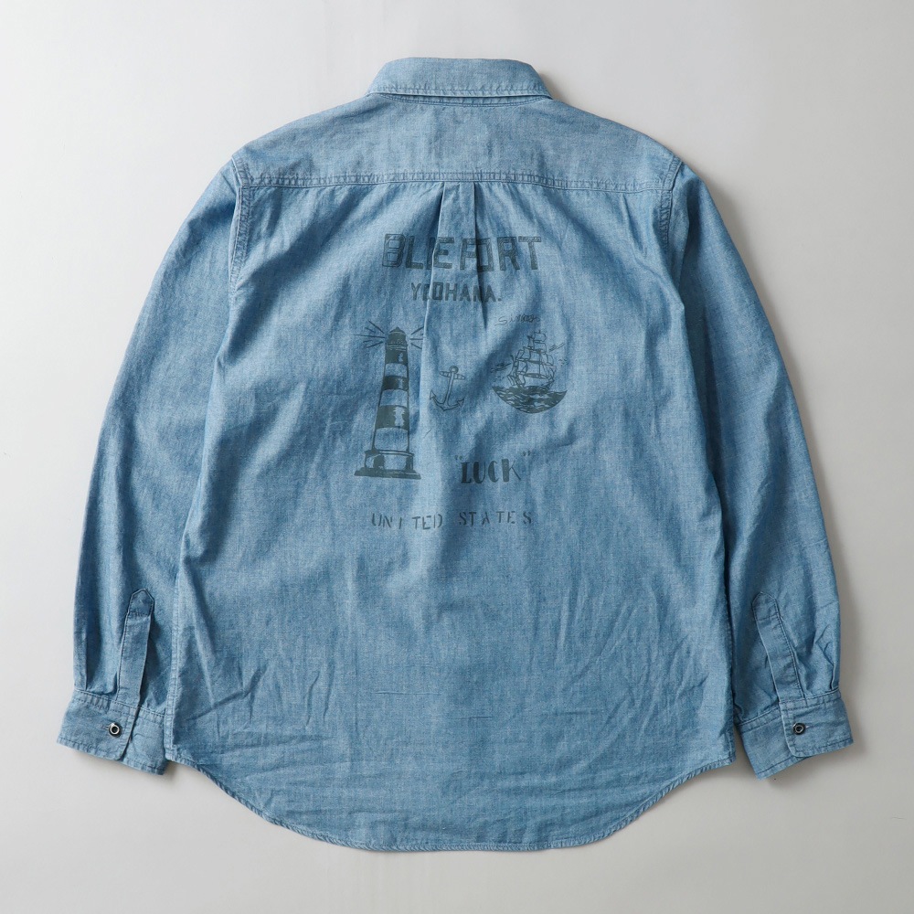 BLUEPORT マリンシャンブレーシャツ