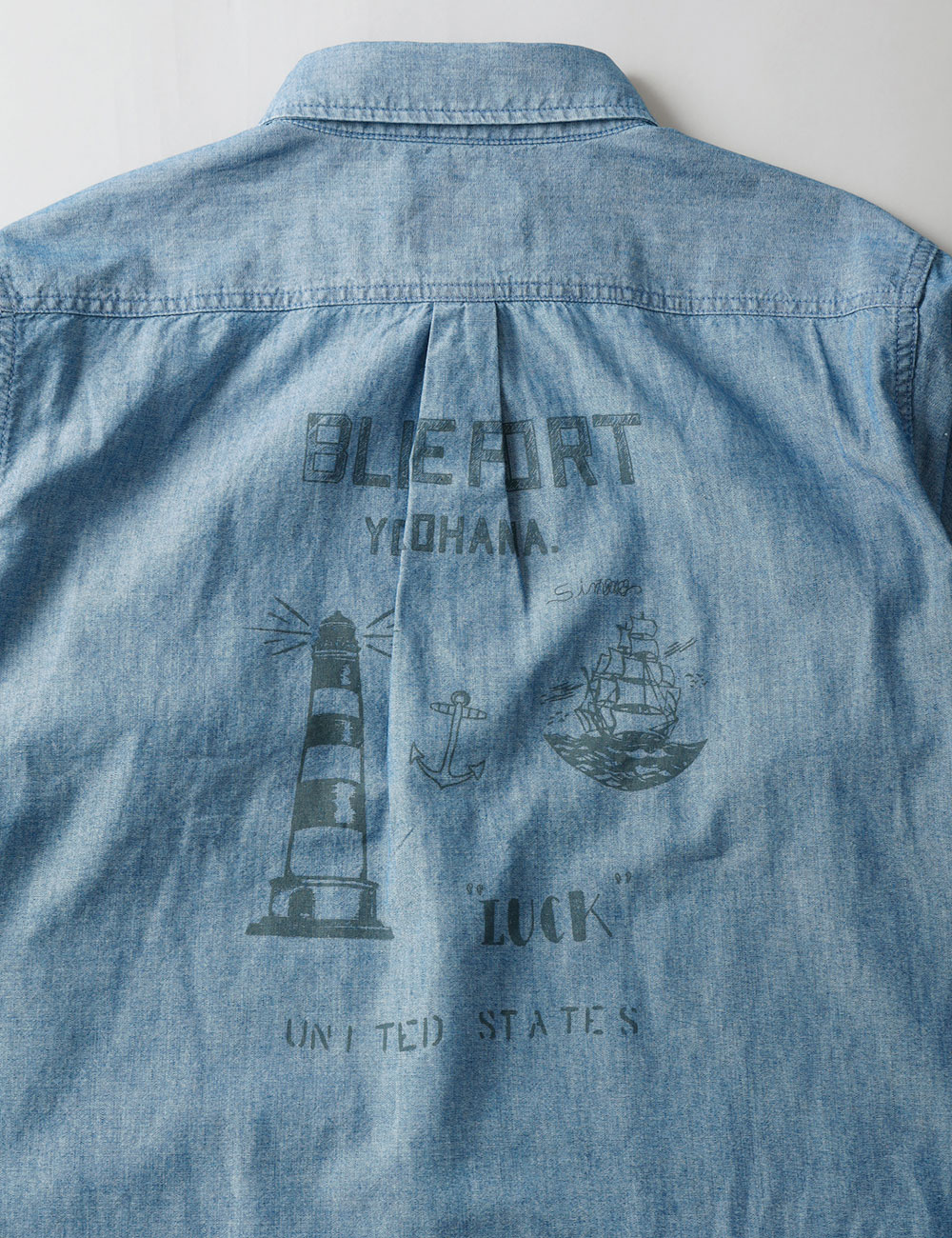 BLUEPORT マリンシャンブレーシャツ