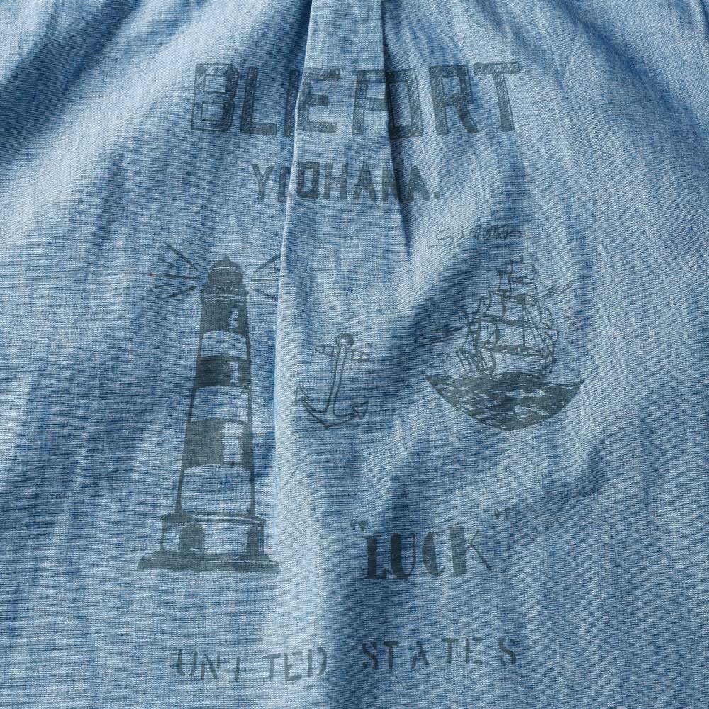 BLUEPORT マリンシャンブレーシャツ