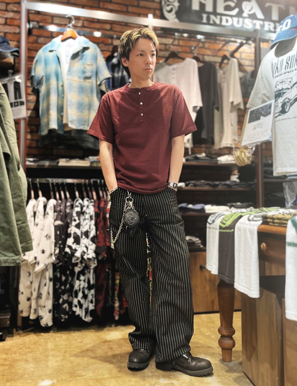 BLUE PORT ブラックウォバッシュ パンツ