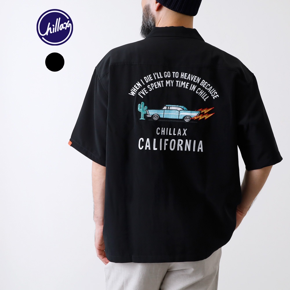 【HEATH】SILKY TOUCH EMBROIERY SHIRT シルキータッチ刺繍シャツ